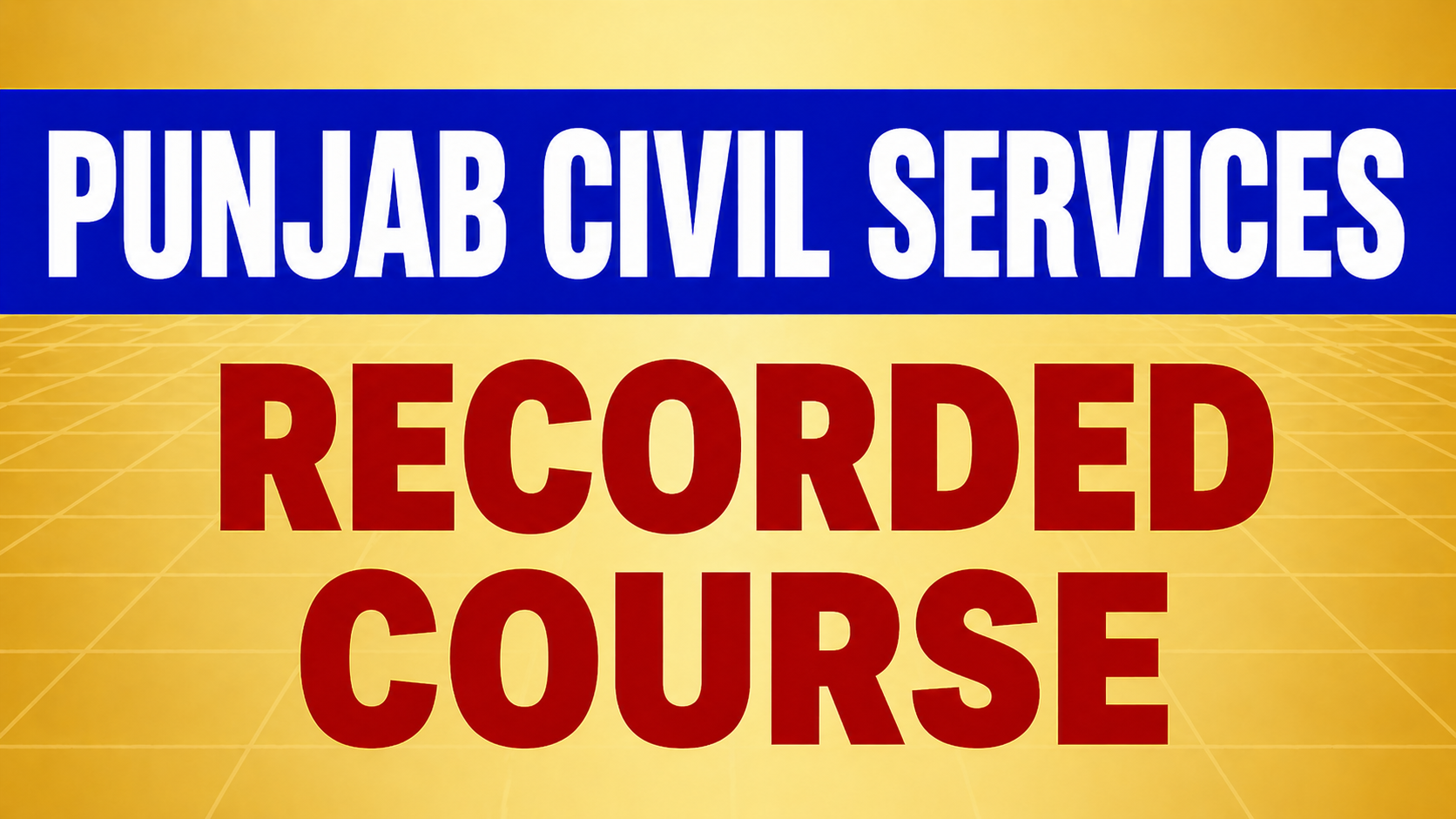 Comprehensive Course