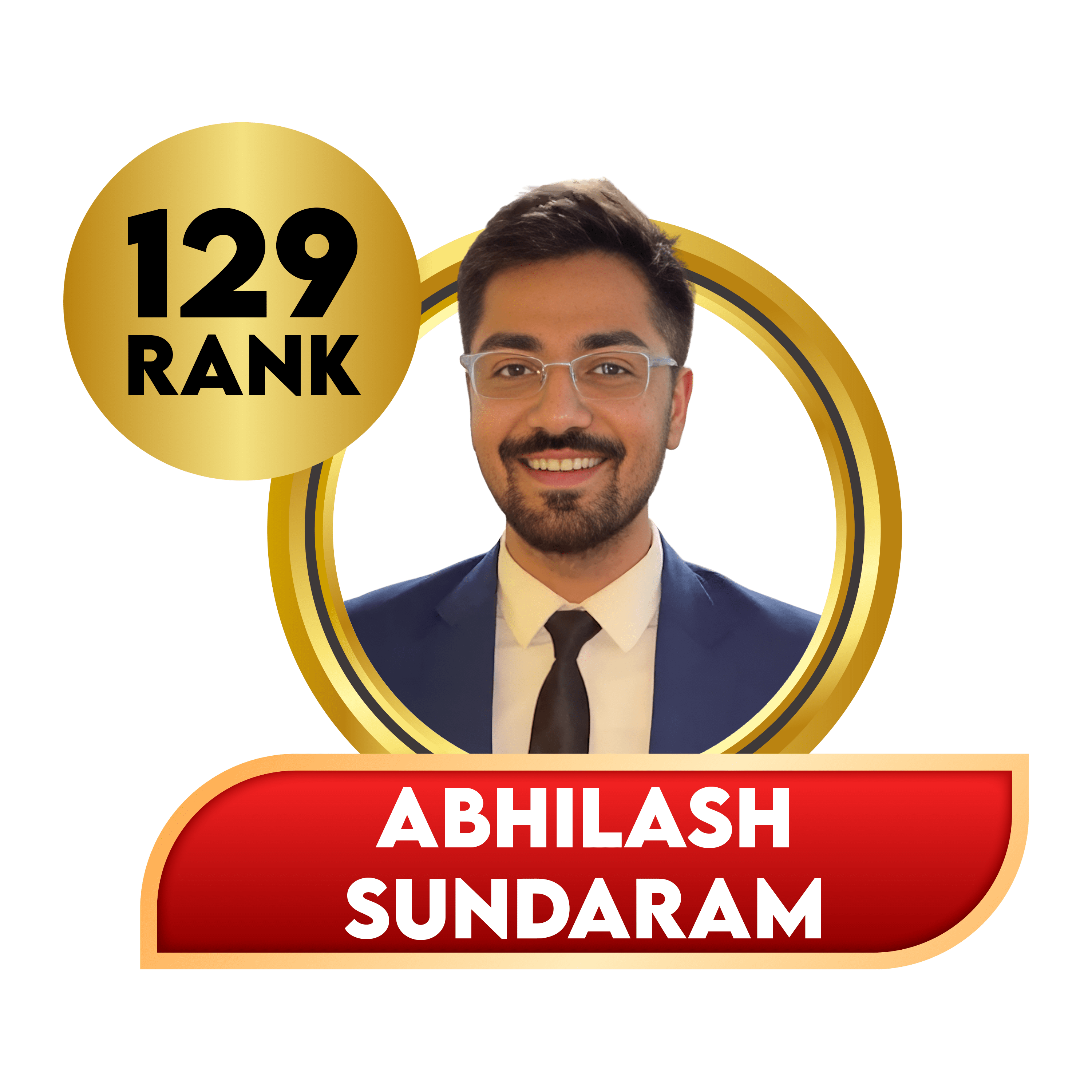 Abhilash Sundaram CBL UPSC Student All India Rank 129